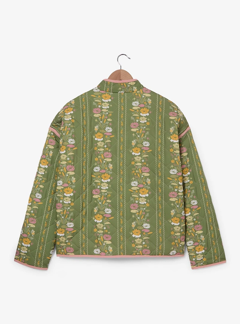 Disney the Princess and Frog Tiana Floral Women's Plus Quilted Jacket — BoxLunch Exclusive