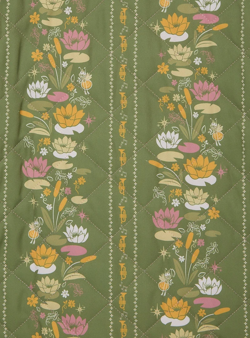 Disney the Princess and Frog Tiana Floral Women's Plus Quilted Jacket — BoxLunch Exclusive
