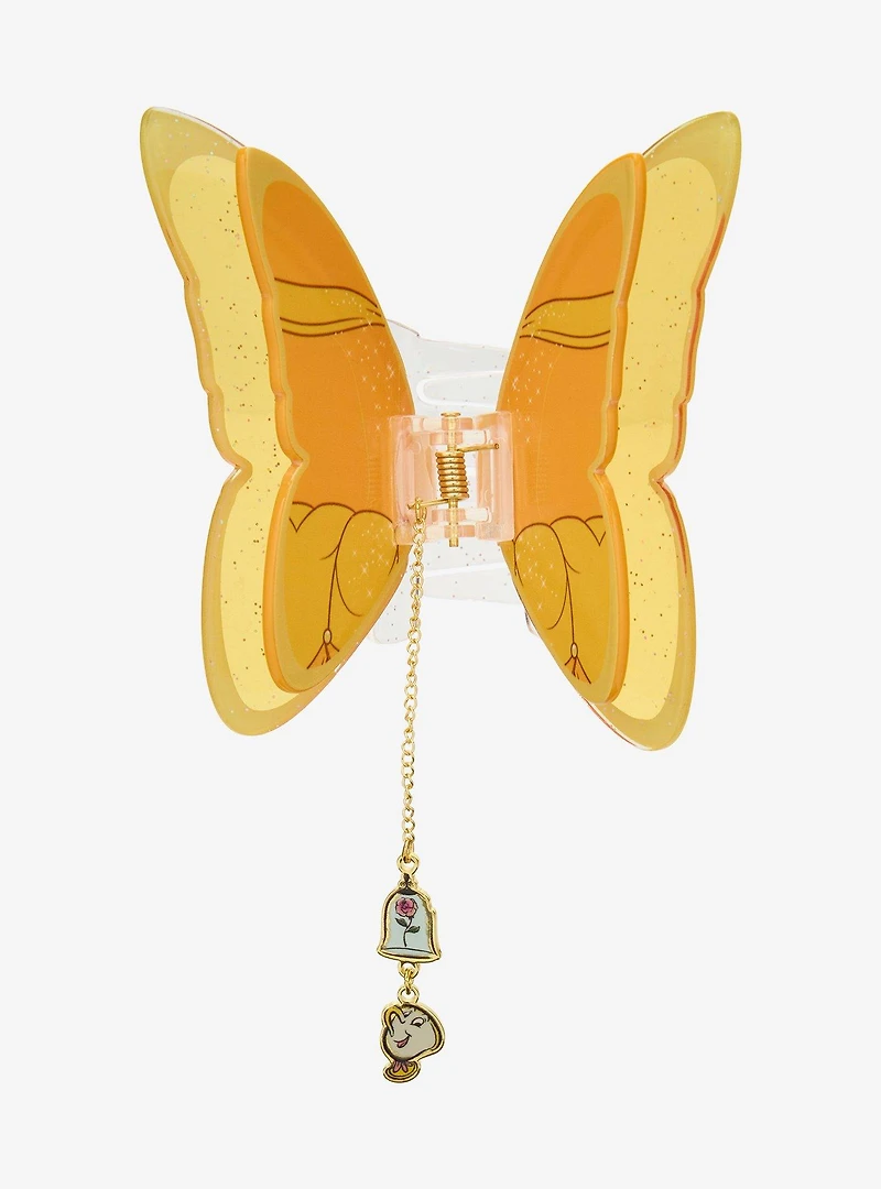 Disney Beauty and the Beast Belle Butterfly Claw Clip with Charm — BoxLunch Exclusive