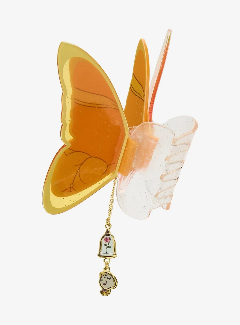 Disney Beauty and the Beast Belle Butterfly Claw Clip with Charm — BoxLunch Exclusive