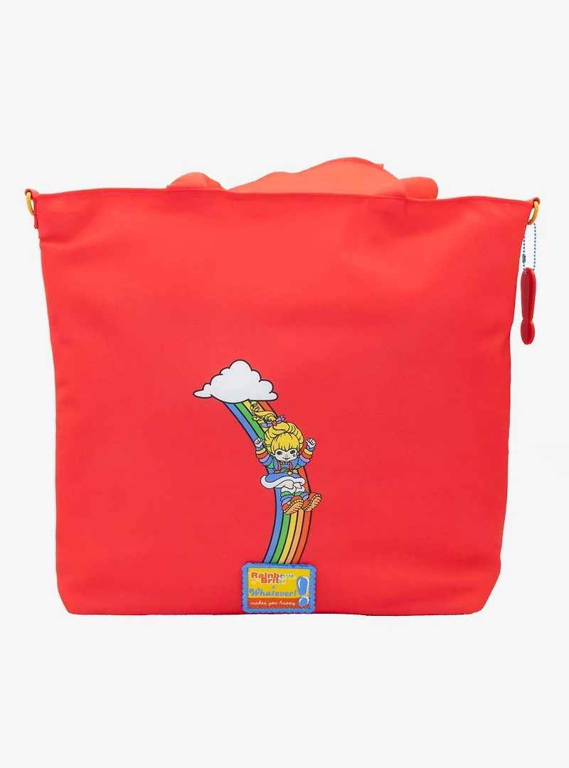 Whatever! Makes You Happy Rainbow Brite Puffy Tote Bag