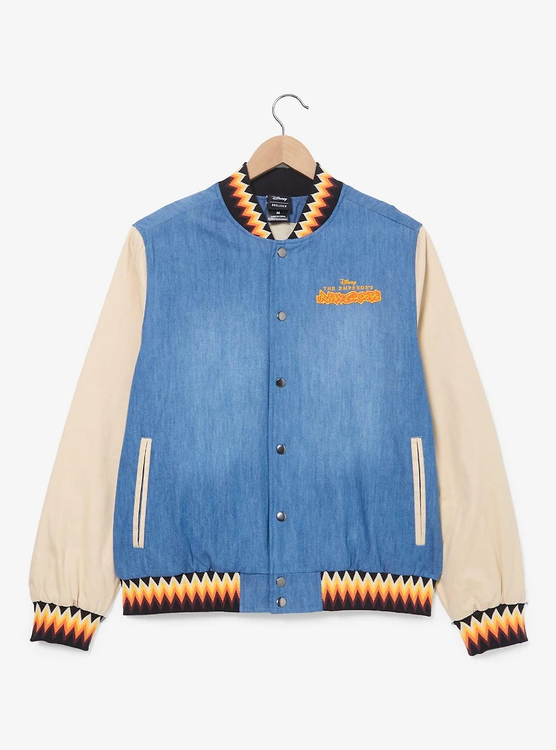 Disney The Emperor's New Groove Denim Varsity Jacket - BoxLunch Exclusive
