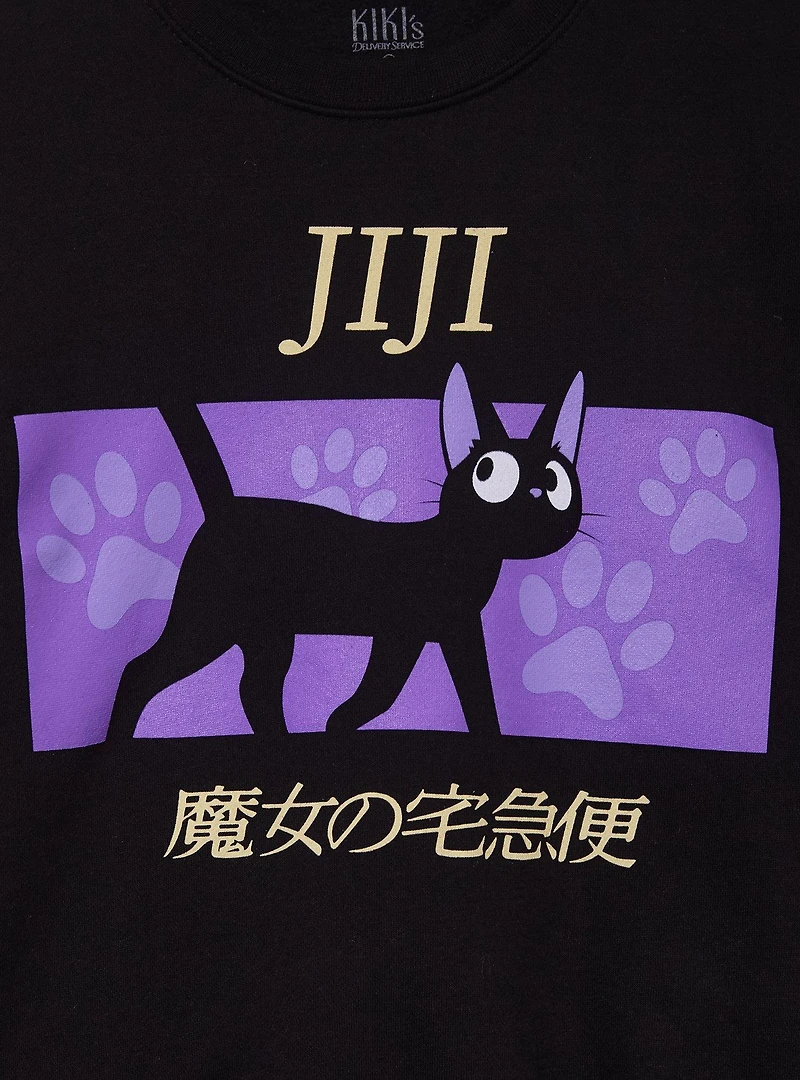 Studio Ghibli® Kiki's Delivery Service Jiji Panel Portrait Crewneck - BoxLunch Exclusive