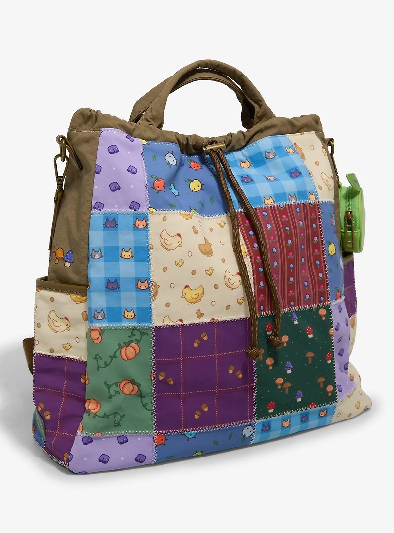 Stardew Valley Icons Patchwork Convertible Backpack - BoxLunch Exclusive