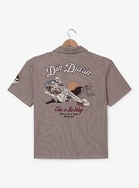 Star Wars The Mandalorian Din Djarin Striped Mechanic Woven Button-Up - BoxLunch Exclusive