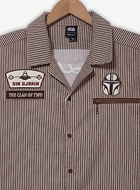 Star Wars The Mandalorian Din Djarin Striped Mechanic Woven Button-Up - BoxLunch Exclusive