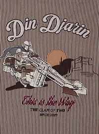 Star Wars The Mandalorian Din Djarin Striped Mechanic Woven Button-Up - BoxLunch Exclusive