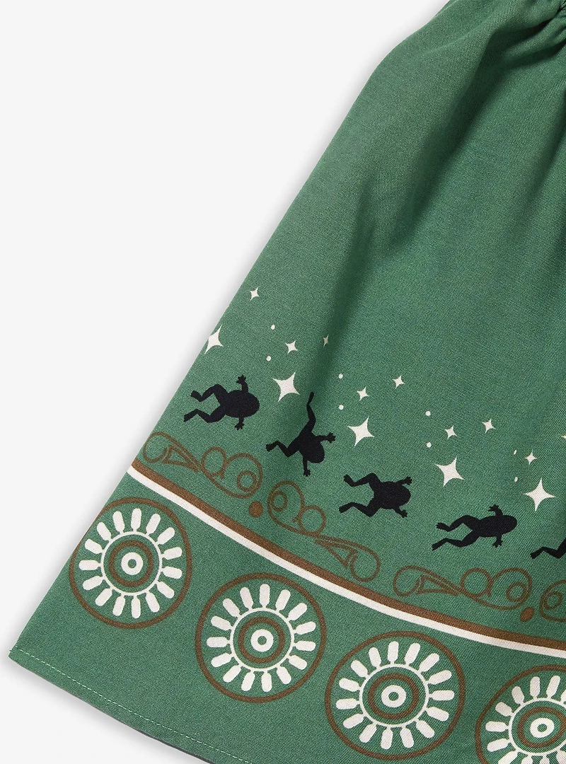 Star Wars The Mandalorian Grogu Patterned Flutter Sleeve Dress - BoxLunch Exclusive