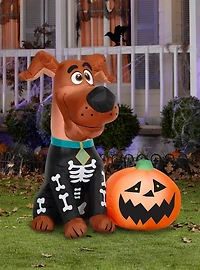 Scooby-Doo! with Pumpkin Scene Airblown