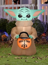 Star Wars The Mandalorian The Child with Treat Sack Airblown