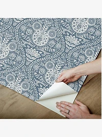 Disney Mickey Mouse Blue Block Print Peel & Stick Wallpaper