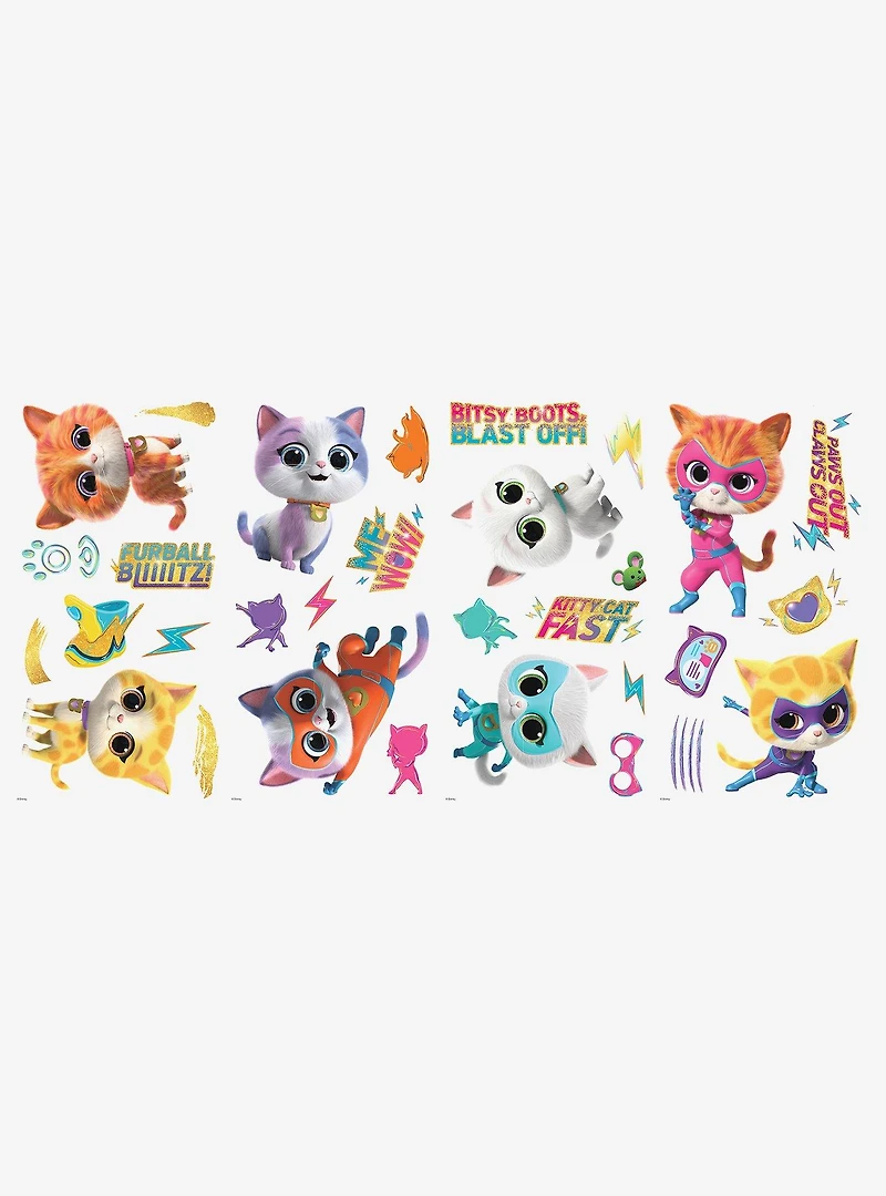 Disney Junior Super Kitties Wall Decal Kit