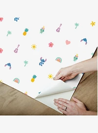 Disney Lilo & Stitch Aloha Mini Print Blue and Pink Peel & Stick Wallpaper