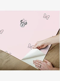 Disney Minnie Mouse Sweet Bows Pink Peel & Stick Wallpaper
