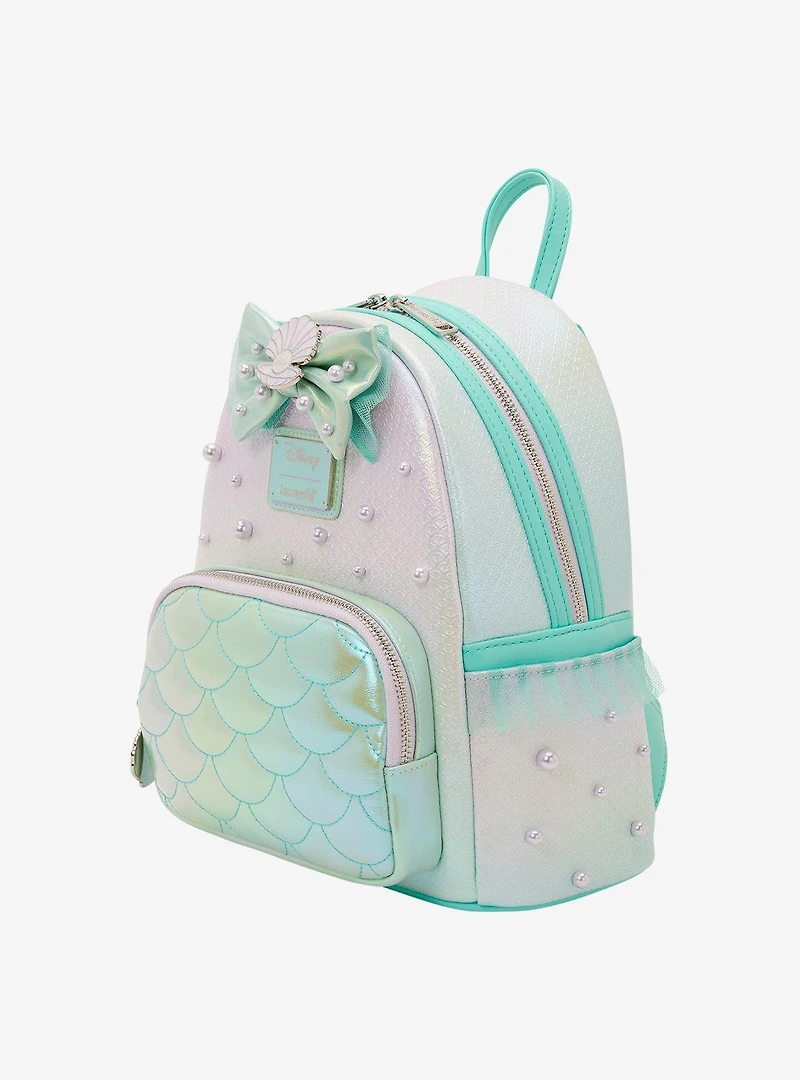 Loungefly Disney The Little Mermaid Ariel Iridescet Pearl Mini Backpack