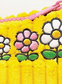 Whatever! Makes You Happy x Miffy Yellow Corduroy Crossbody Bag with Charm
