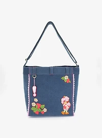 Whatever! Makes You Happy x Strawberry Shortcake Denim Tote Bag