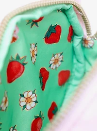 Whatever! Makes You Happy x Strawberry Shortcake Custard Plush Coin Purse with Strap