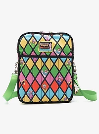Whatever! Makes You Happy x Killer Klowns From Outer Space Color Block Reversible Backpack with Bag Charm