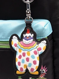 Whatever! Makes You Happy x Killer Klowns From Outer Space Color Block Reversible Backpack with Bag Charm