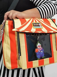 Whatever! Makes You Happy x Killer Klowns From Outer Space Tent Figural Pin Display Crossbody Bag
