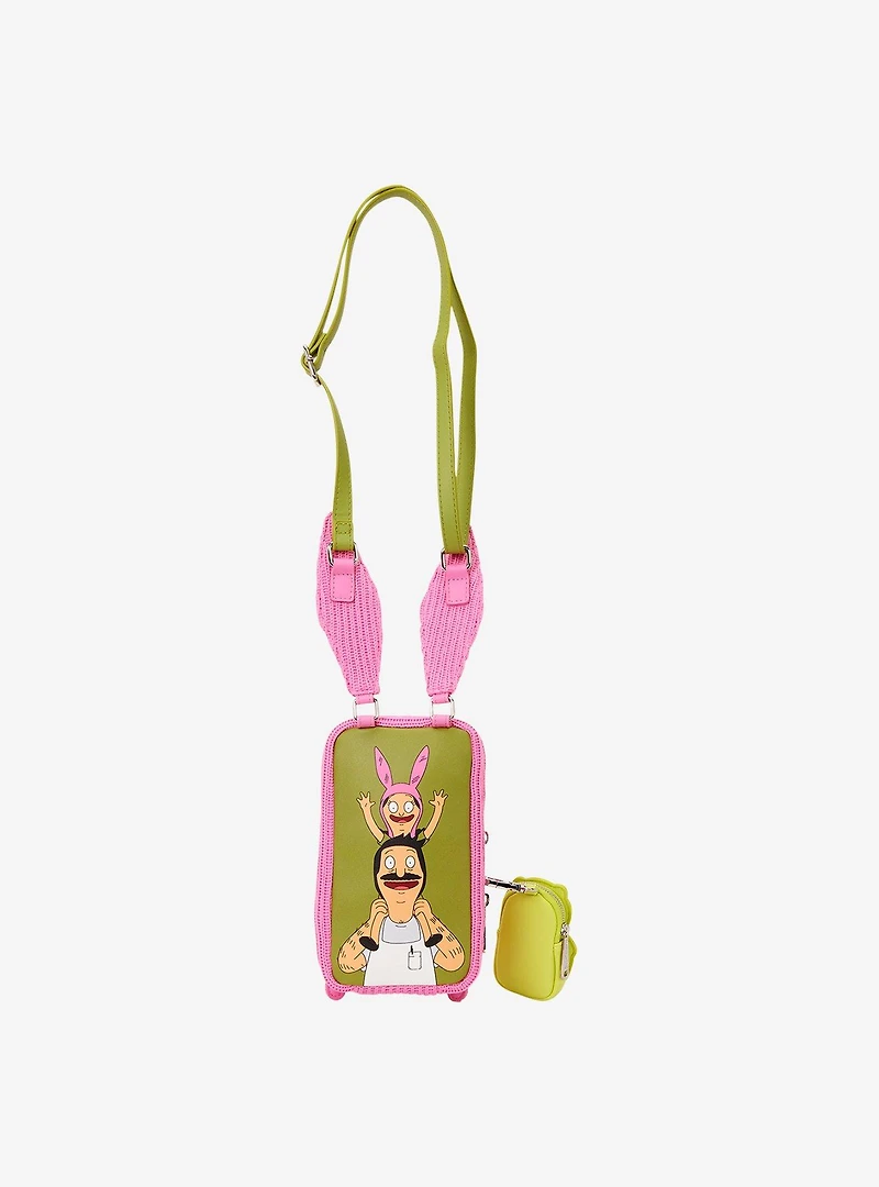 Loungefly Bob's Burgers Louise Figural Crossbody Bag with Glow-in-the-Dark Coin Purse