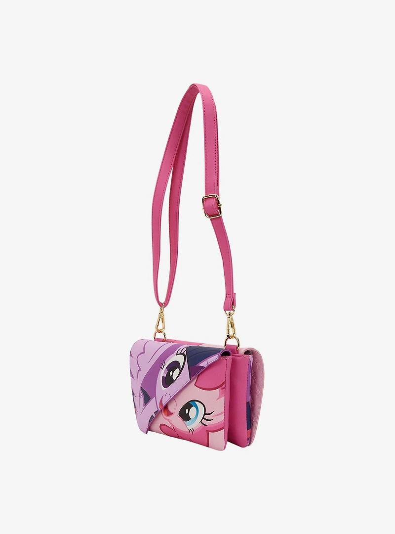 Loungefly My Little Pony Twilight Sparkle & Pinkie Pie Split Crossbody Bag