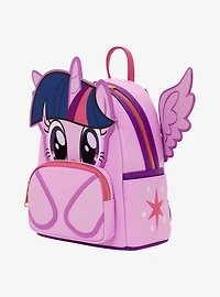 Loungefly My Little Pony Twilight Sparkle Glitter Figural Mini Backpack