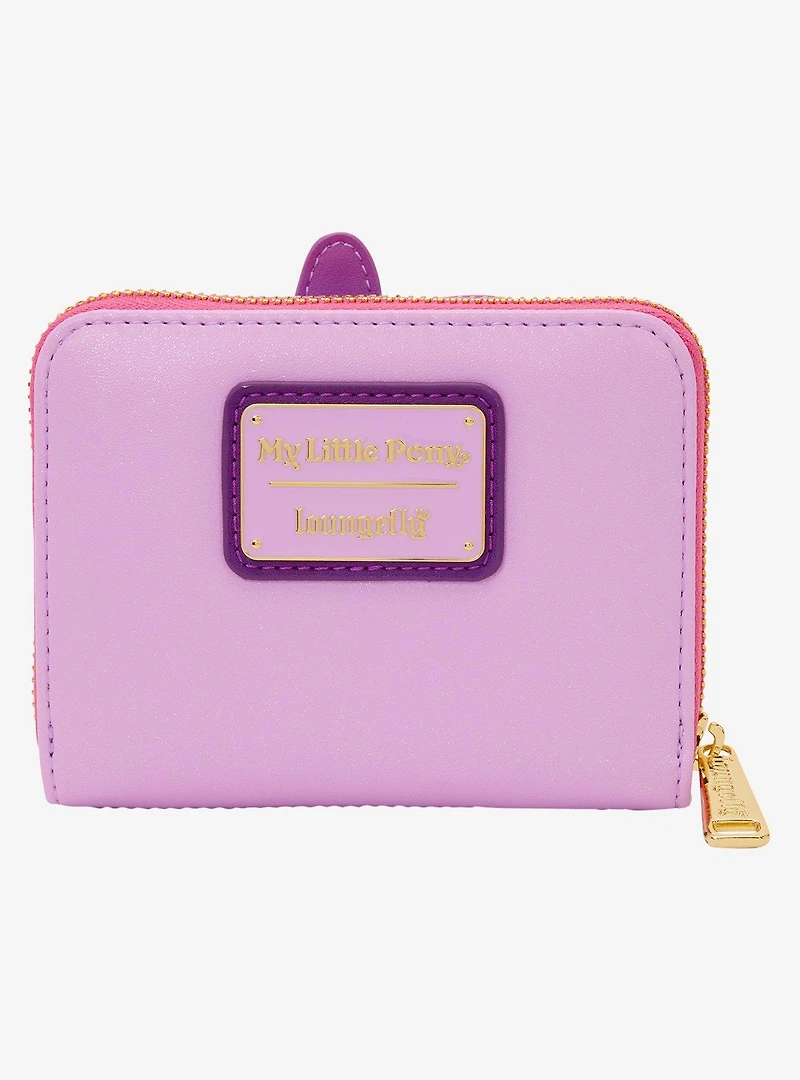 Loungefly My Little Pony Twilight Sparkle Peeking Glitter Small Zip Wallet