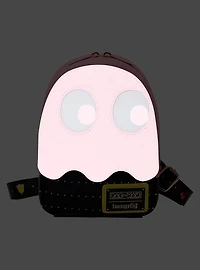 Loungefly PAC-MAN Pinky Ghost Glow-in-the-Dark Sling Crossbody