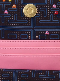 Loungefly PAC-MAN Pinky Ghost Glow-in-the-Dark Sling Crossbody