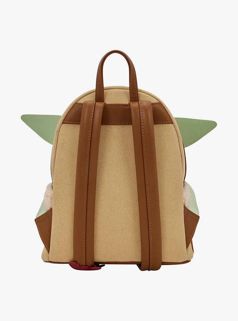 Loungefly Star Wars The Mandalorian Grogu & Armor Figural Mini Backpack