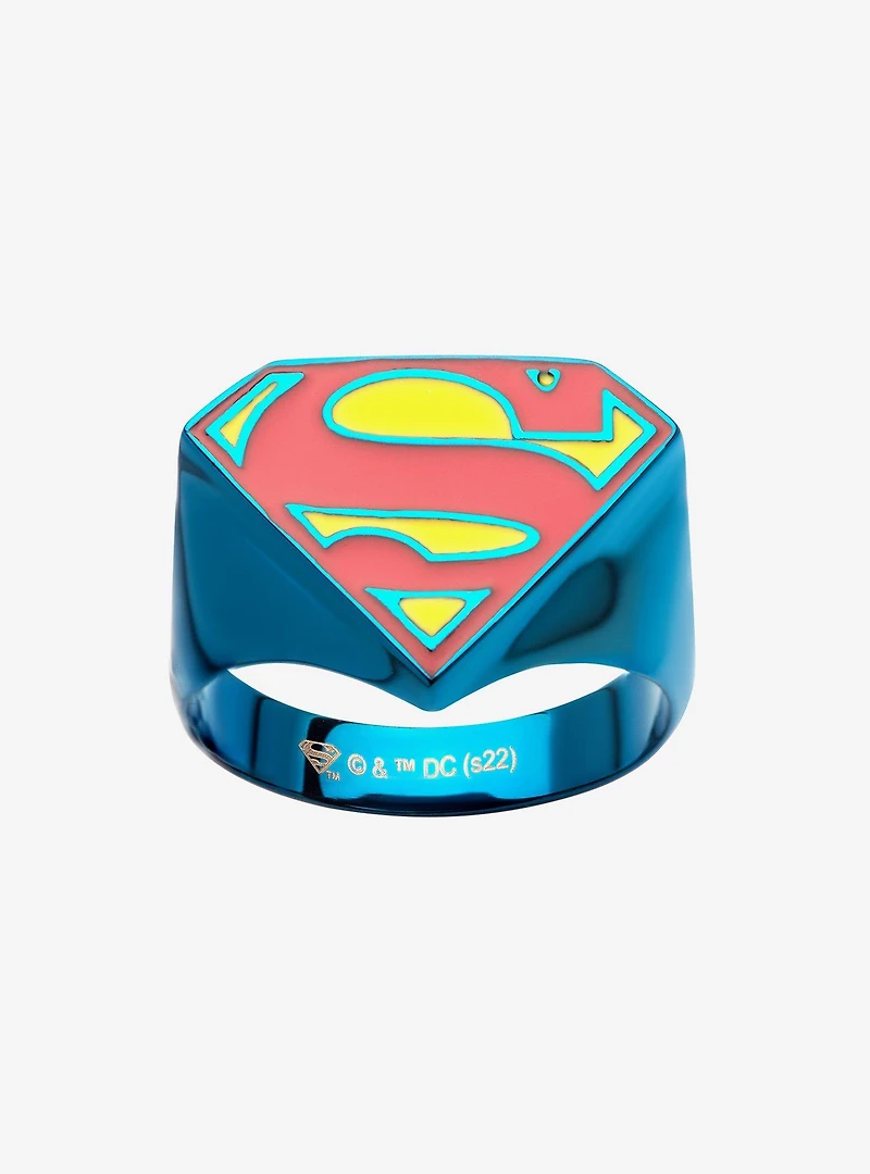 DC Comics Superman Logo Blue Ring
