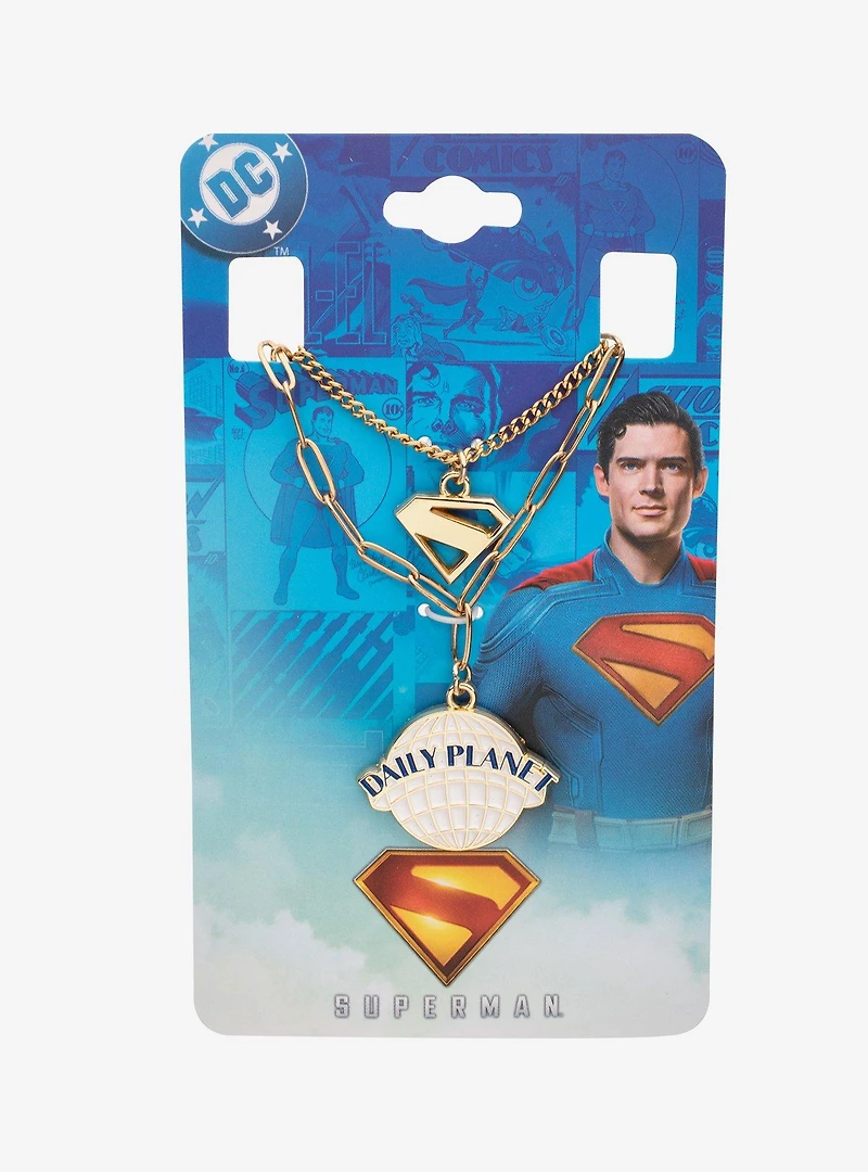 DC Comics Superman Movie Necklace Set