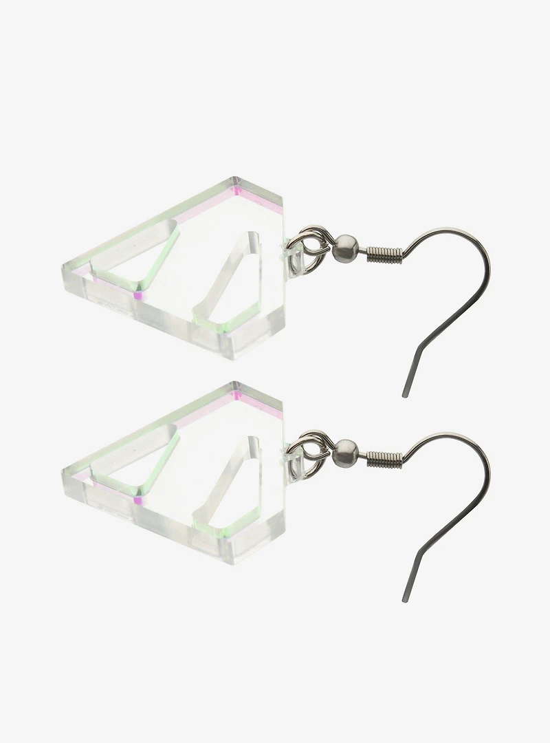 DC Comics Superman Iridescent Transparent Earrings