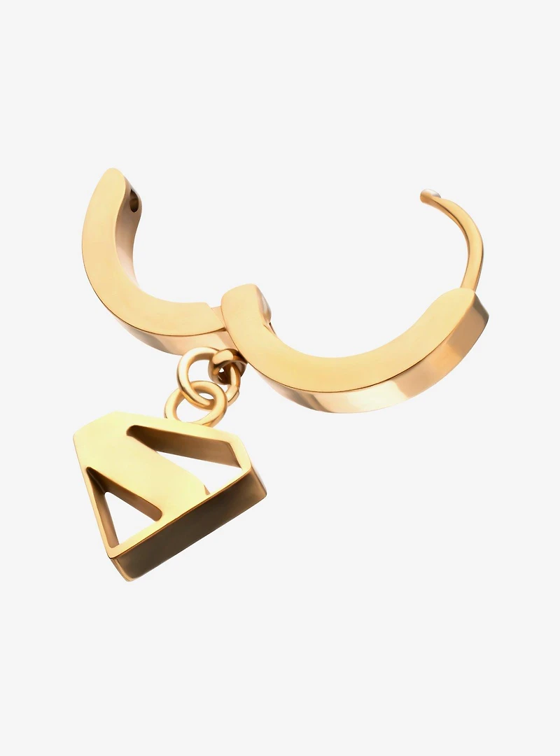 DC Comics Superman Logo Cut Out Huggie Earring