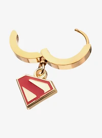 DC Comics Superman Logo Shield Huggie Earring