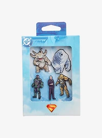 DC Comics Superman Movie Monster and Villain Pin Set