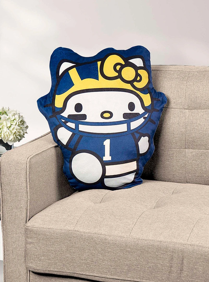 Michigan Wolverines Hello Kitty Football Player Small Cloud Pal