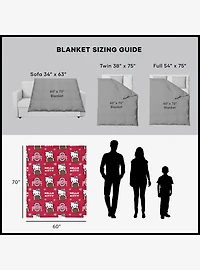 Ohio State Buckeyes Football Ready Hello Kitty Cloud Throw Blanket