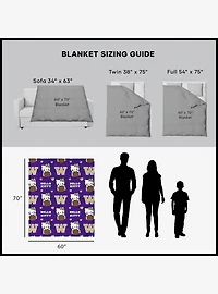 University of Washington Huskies Football Ready Hello Kitty Cloud Throw Blanket
