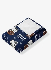 Penn State Nittany Lions Football Ready Hello Kitty Cloud Throw Blanket