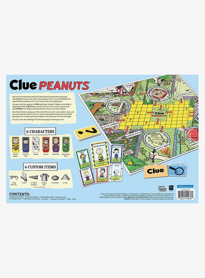 Peanuts Clue Game