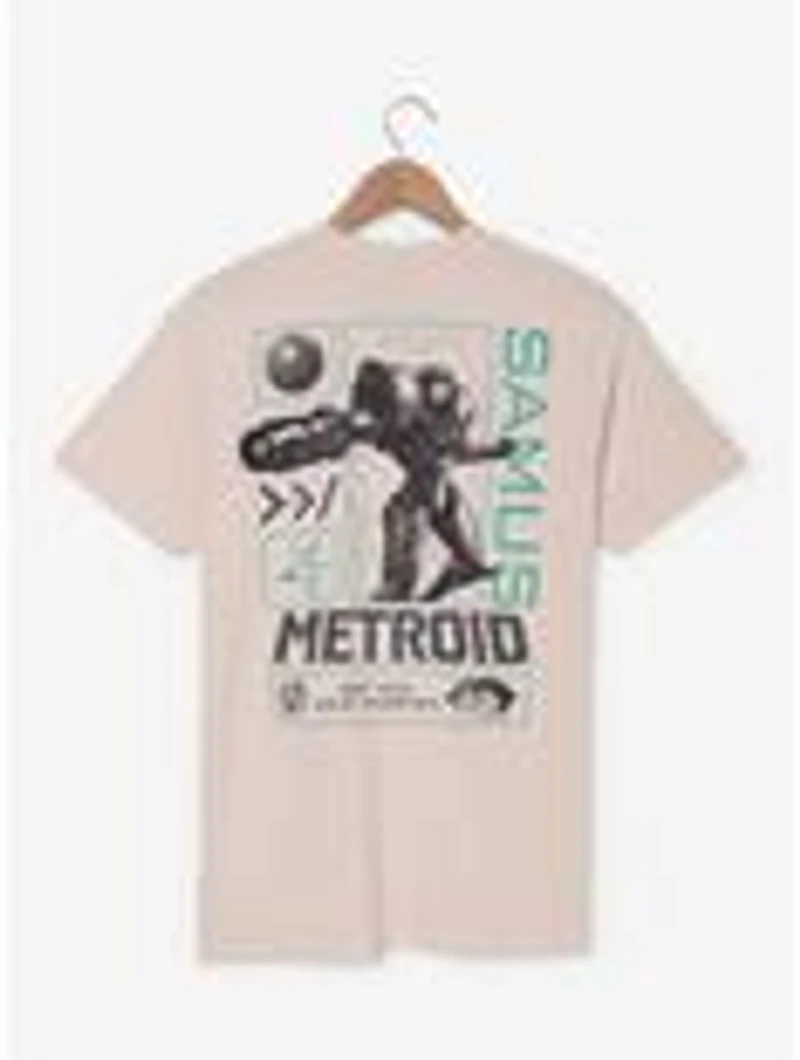 Nintendo Metroid Samus Tonal Portrait T-Shirt - BoxLunch Exclusive