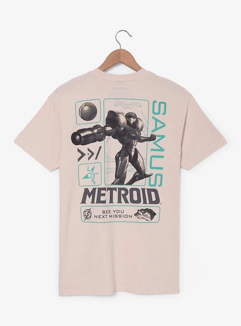 Nintendo Metroid Samus Tonal Portrait T-Shirt - BoxLunch Exclusive