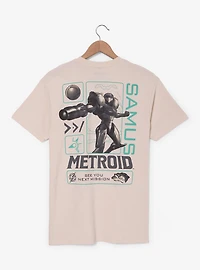 Nintendo Metroid Samus Tonal Portrait T-Shirt - BoxLunch Exclusive