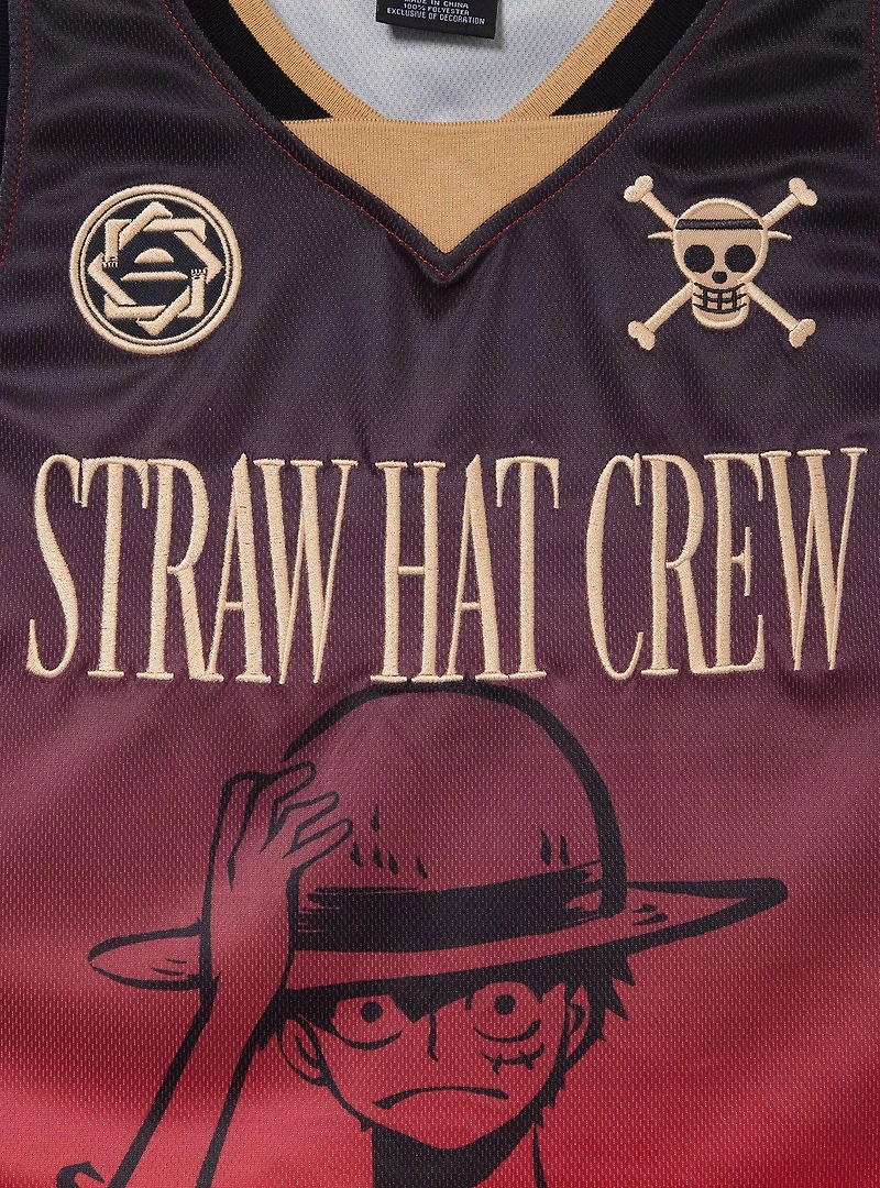 One Piece Straw Hat Crew Monkey D. Luffy Basketball Jersey - BoxLunch Exclusive