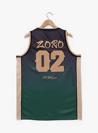 One Piece Straw Hat Crew Roronoa Zoro Basketball Jersey - BoxLunch Exclusive