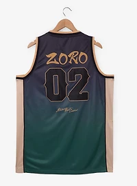 One Piece Straw Hat Crew Roronoa Zoro Basketball Jersey - BoxLunch Exclusive