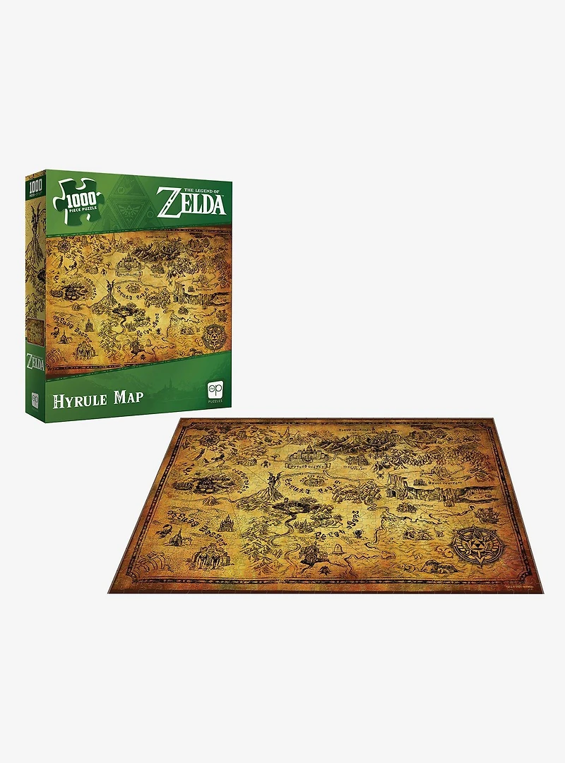 Nintendo The Legend of Zelda Map of Hyrule 1,000 Piece Puzzle